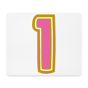1. 1 JAHR. 1. JAHRESTAG. 1 JAHR GEBURTSTAG - Mousepad (Querformat) - Weiß - Vorne