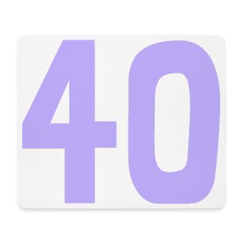 40. 40 JAHRE. 40-JÄHRIGES JUBILÄUM. 40-JÄHRIGES JUBILÄUM. - Mousepad (Querformat) - Weiß - Vorne