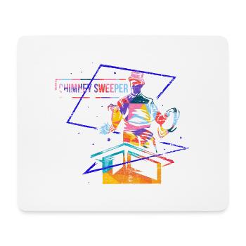 Flinker Schornsteinfeger Glücksbringer - Mousepad (Querformat) - Weiß - Vorne