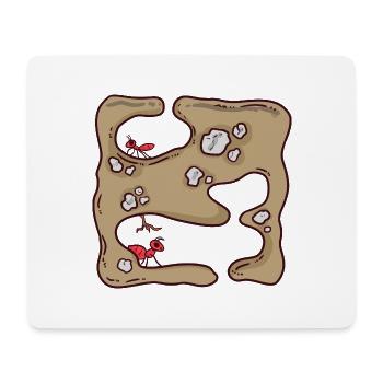 Fleißige Ameise Waldboden - Mousepad (Querformat) - Weiß - Vorne
