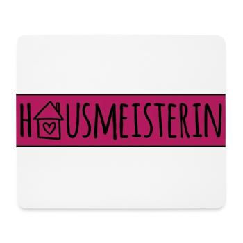 Hausmeisterin - Mousepad (Querformat) - Weiß - Vorne