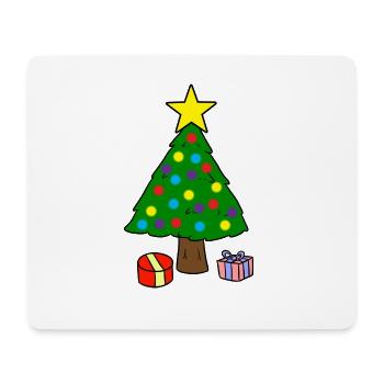 Weihnachtsbaum - Mousepad (Querformat) - Weiß - Vorne
