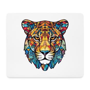 Leopard Bunte Aquarell-Tierillustration - Mousepad (Querformat) - Weiß - Vorne