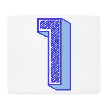 1. 1 JAHR. 1. JAHRESTAG. 1 JAHR GEBURTSTAG - Mousepad (Querformat) - Weiß - Vorne