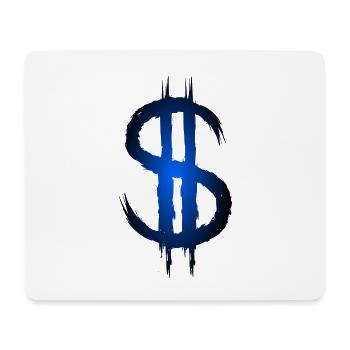 Dollarzeichen Dollar Geld Symbol - Mousepad (Querformat) - Weiß - Vorne