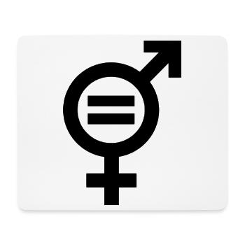 Gender Equality Symbol Emancipation Equality - Mouse Pad (horizontal) - white - Front