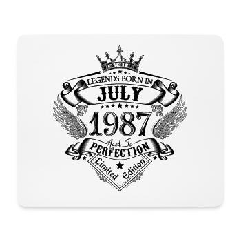 1987 Juli 1987 Geburtstag Juli 1987 - Mousepad (Querformat) - Weiß - Vorne