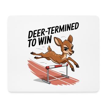 Deer-Termined To Win - Mouse Pad (horizontal) - white - Front