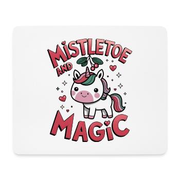Mistel und Magie - Mousepad (Querformat) - Weiß - Vorne