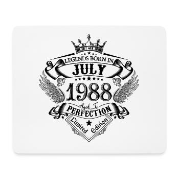 1988 Juli 1988 Geburtstag Juli 1988 - Mousepad (Querformat) - Weiß - Vorne