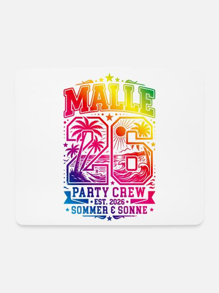 Malle 26 Trikot Bunt Mallorca - Mousepad (Querformat) - Weiß