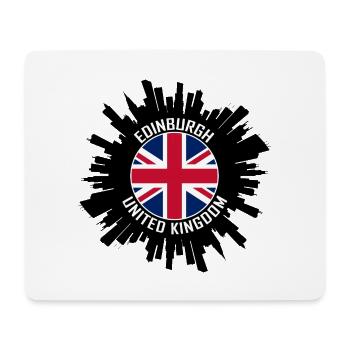 Edinburgh Skyline UK Flagge Reisesouvenir - Mousepad (Querformat) - Weiß - Vorne