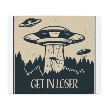 Außerirdischer Ufo Lustig Weltraum Geschenk - Mousepad (Querformat) - Weiß - Vorne