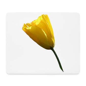 gelber Mohn Klatschmohn Mohnblume - Mousepad (Querformat) - Weiß - Vorne