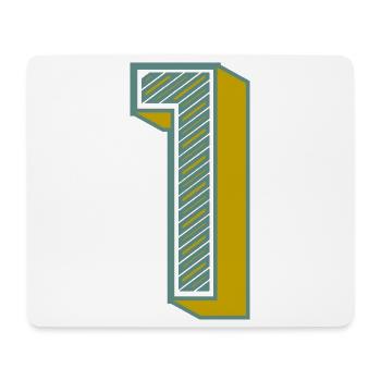1. 1 JAHR. 1. JAHRESTAG. 1 JAHR GEBURTSTAG - Mousepad (Querformat) - Weiß - Vorne