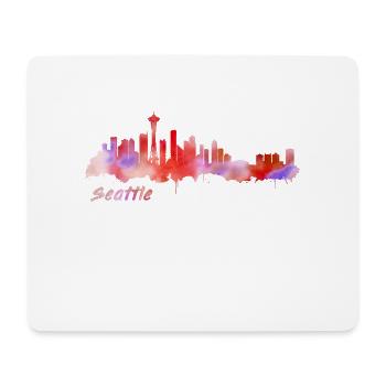 Seattle - Mousepad (Querformat) - Weiß - Vorne