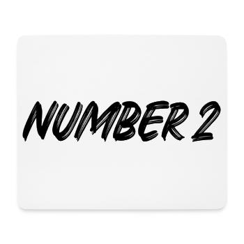 Number 2 - zwei - zweiter - zweite - 2 - Nummer 2 - Mousepad (Querformat) - Weiß - Vorne