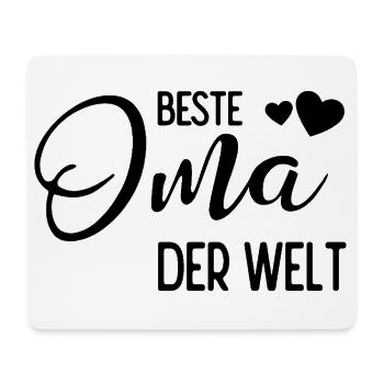 Beste Oma der Welt - Mousepad (Querformat) - Weiß - Vorne