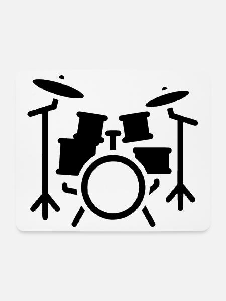 Batterie - Mousepad (Querformat) - Weiß