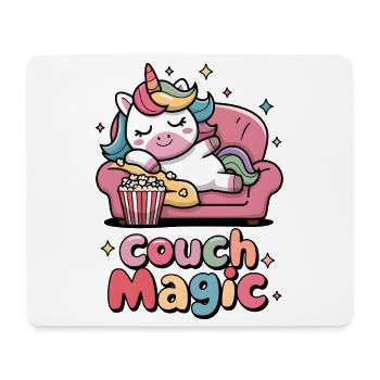 Couch-Magie - Mousepad (Querformat) - Weiß - Vorne