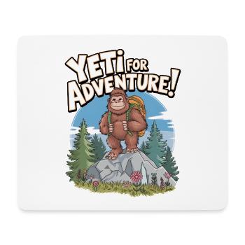 Yeti For Adventure - Mouse Pad (horizontal) - white - Front