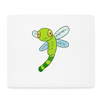 Libelle - Mousepad (Querformat) - Weiß - Vorne