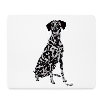 Beautiful Dalmatian dog - Mouse Pad (horizontal) - white - Front