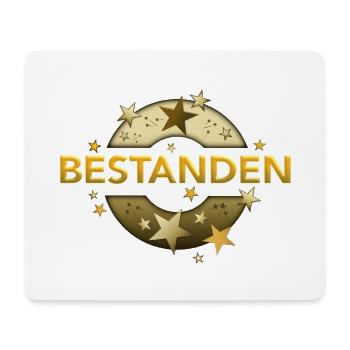 Bestanden Prüfung bestanden goldenes Abzeichen - Mousepad (Querformat) - Weiß - Vorne