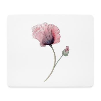 Blume - Mousepad (Querformat) - Weiß - Vorne