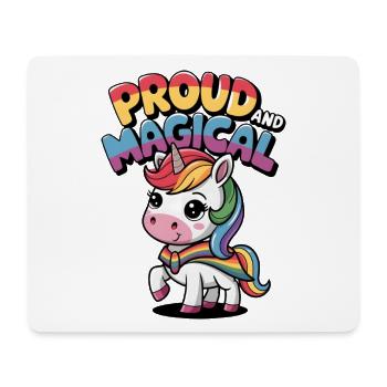 Stolz und magisch - Mousepad (Querformat) - Weiß - Vorne