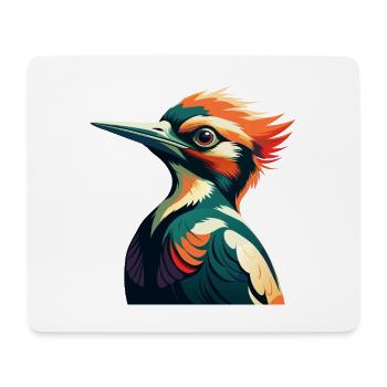 Specht Cartoon Figur Buntes Haustier Tier - Mousepad (Querformat) - Weiß - Vorne
