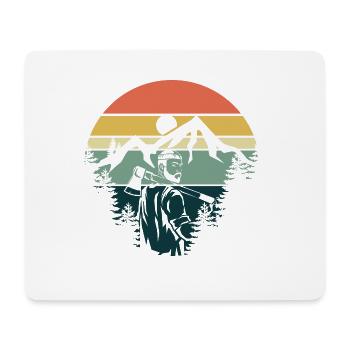 Wood Worker - Mousepad (Querformat) - Weiß - Vorne