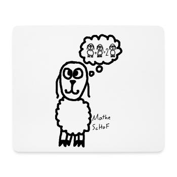 Mathe ScHoF - Mousepad (Querformat) - Weiß - Vorne