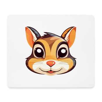 Chipmunk Buntes Aquarell Cartoon Kawaii Tier - Mousepad (Querformat) - Weiß - Vorne