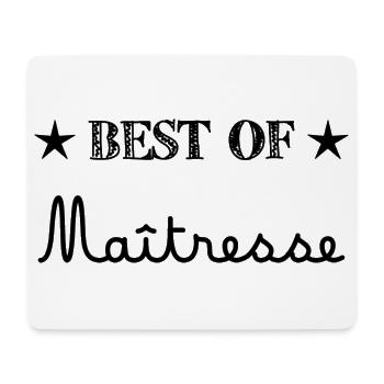 MISTRESS. THANK YOU. THANK YOU MISTRESS. GIFT - Mouse Pad (horizontal) - white - Front