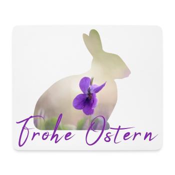 Ostern Frohe Ostern - Mousepad (Querformat) - Weiß - Vorne