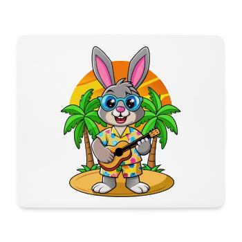 Lustige Kaninchen Cartoon Sommer Strand Sonnenbrille - Mousepad (Querformat) - Weiß - Vorne