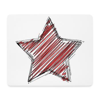 STERN. STERN. STERNE. FEST. JAHRESTAG. WEIHNACHTEN. - Mousepad (Querformat) - Weiß - Vorne