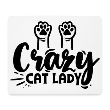 Cat Lover - Tapis de souris (format paysage) - blanc - Devant