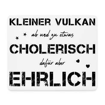 cholerisch ehrlich Choleriker - Mousepad (Querformat) - Weiß - Vorne
