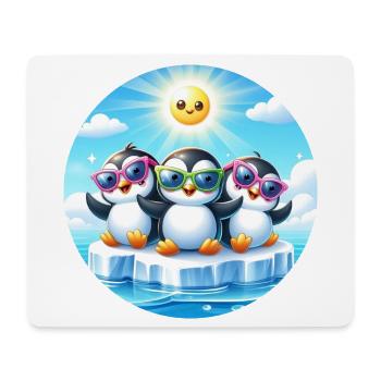 Funny Penguins 2 - Mouse Pad (horizontal) - white - Front