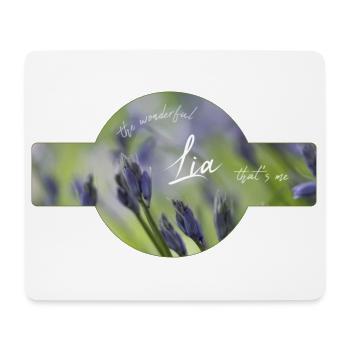 Lia Geburtstag Lia - Mousepad (Querformat) - Weiß - Vorne