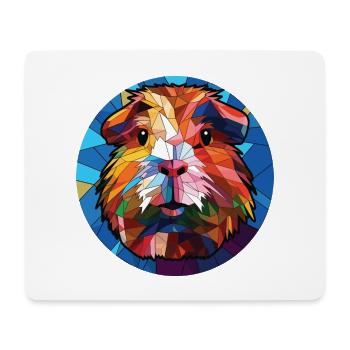 Meerschweinchen Bunte Aquarell-Tierillustration - Mousepad (Querformat) - Weiß - Vorne