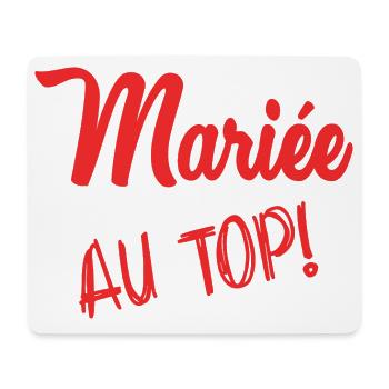 Junggesellinnenabschied. HOCHZEIT. TEAM BRAUT. ZUKÜNFTIGE BRAUT - Mousepad (Querformat) - Weiß - Vorne