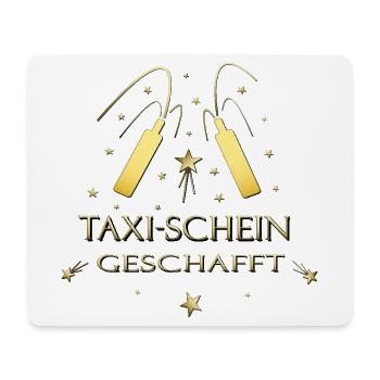 Taxischein Taxi Taxifahrer Taxilizenz - Mousepad (Querformat) - Weiß - Vorne