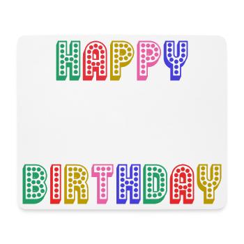 ALLES GUTE ZUM GEBURTSTAG. JAHRESTAG. - Mousepad (Querformat) - Weiß - Vorne