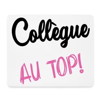 COLLEGUE. HUMOUR. RETRAITE. RETRAITE. RETRAITEE - Tapis de souris (format paysage) - blanc - Devant