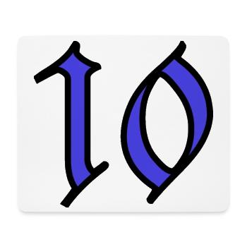 10. 10 JAHRE. 10. JAHRESTAG. 10-JÄHRIGES JUBILÄUM. - Mousepad (Querformat) - Weiß - Vorne