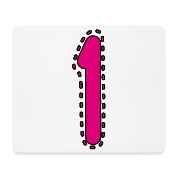 1. 1 JAHR. 1. JAHRESTAG. 1 JAHR GEBURTSTAG - Mousepad (Querformat) - Weiß - Vorne