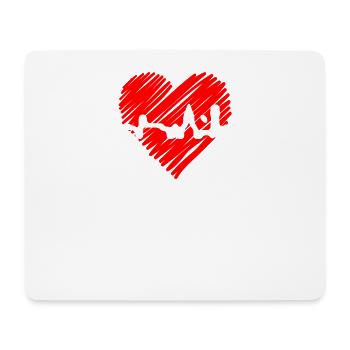 Sylt Skyline Nordsee Herzschlag Nordfriesen Sylter - Mousepad (Querformat) - Weiß - Vorne